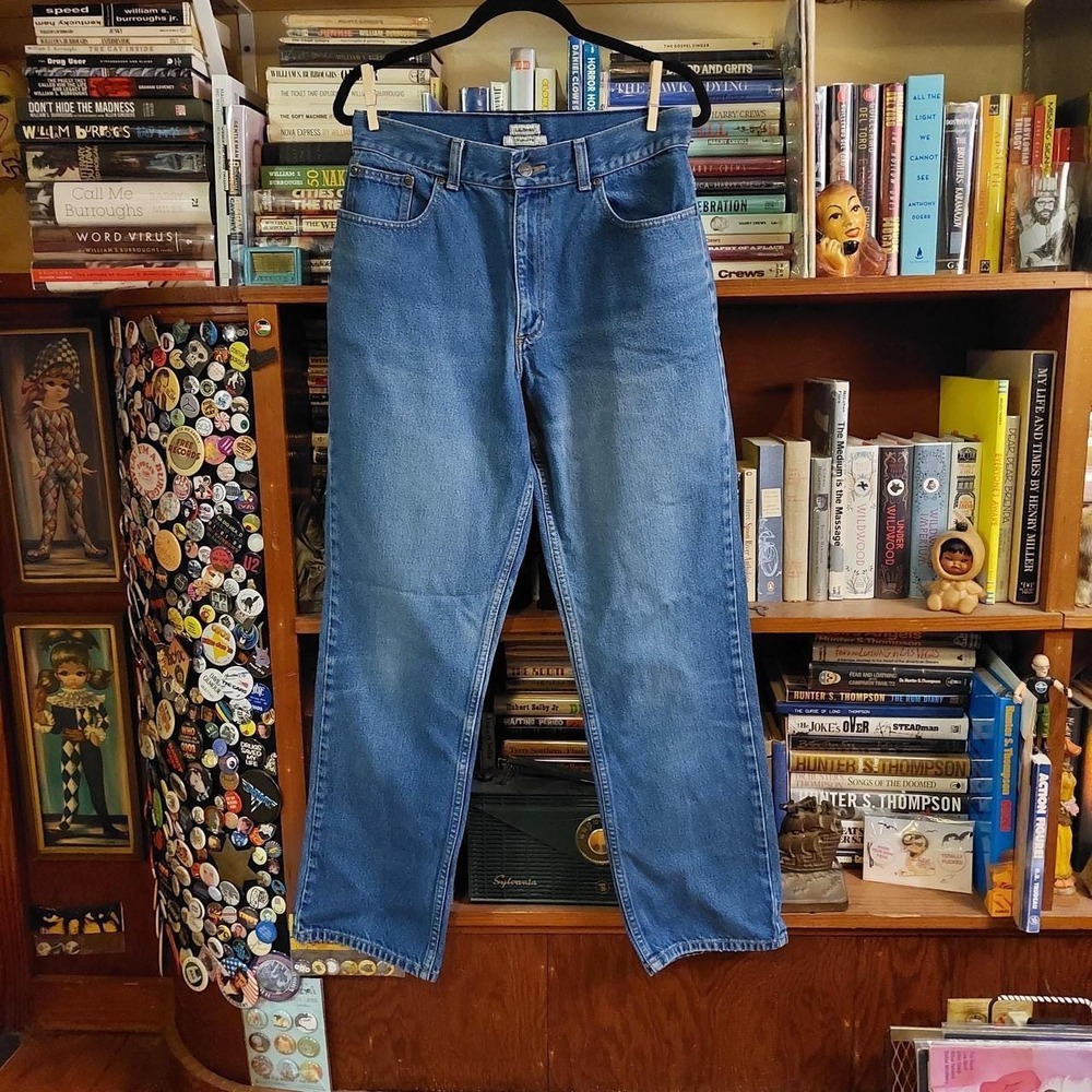 Vintage LL Bean Original Fit Denim Jeans Medium Wash Straight Leg 12